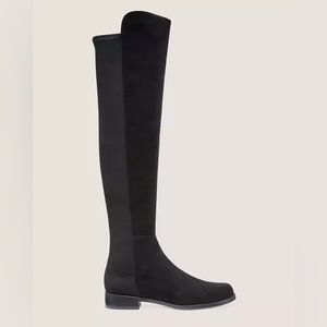 Stuart Weitzman 50/50 Asphalt Suede Boot | 8.5